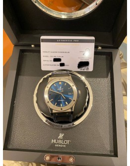 2021 HUBLOT CLASSIC FUSION BLUE REF 511.NX.7170.LR 45MM AUTOMATIC WATCH