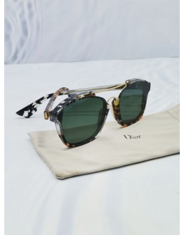 CHRISTIAN DIOR ABSTRACT TORTOISE MIRROE MULTICOLOR SUNGLASSES