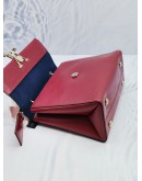 LOUIS VUITTON GRENELLE SMALL CORRUGATED HANDLE BAG IN RED WINE EPI LEATHER SHW -FULL SET-