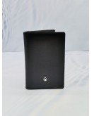 MONT BLANC MEISTERSTUCK CARD HOLDER IN BLACK SMOOTH LEATHER -FULL SET-