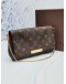 LOUIS VUITTON FAVOURITE PM CHAIN SHOULDER BAG IN BROWN MONOGRAM CANVAS 