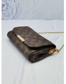 LOUIS VUITTON FAVOURITE PM CHAIN SHOULDER BAG IN BROWN MONOGRAM CANVAS 