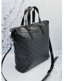 LOUIS VUITTON EXPLORER TOTE BAG BLACK MONOGRAM ECLIPSE CANVAS WITH STRAP