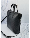 LOUIS VUITTON EXPLORER TOTE BAG BLACK MONOGRAM ECLIPSE CANVAS WITH STRAP