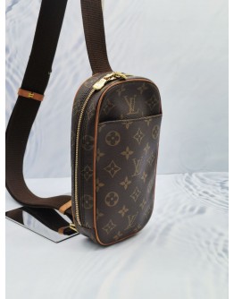 LOUIS VUITTON POCHETTE GANGE BROWN MONOGRAM CANVAS SHOULDER BAG