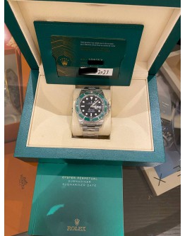 (UNUSED) 2023 ROLEX SUBMARINER REF 126610LV GREEN BEZEL 41MM AUTOMATIC WATCH -FULL SET-