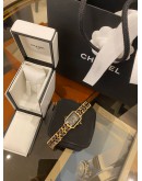 (BRAND NEW) 2024 CHANEL PREMIERE ROSE GOLD COLOR AND BLACK LEATHER 26MM QUARTZ WATCH -FULL SET-