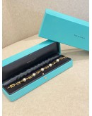 (BRAND NEW) 2024 TIFFANY & CO. HARDWEAR LINK BRACELET IN 18K 750 YELLOW GOLD WITH FRESHWATER PEARLS