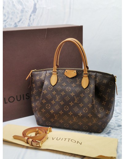 LOUIS VUITTON TURENNE MM HANDLE BAG WITH ADJUSTABLE STRAP -FULL SET-