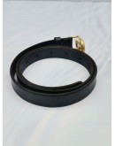 GUCCI MARMONT GG LOGO BELT IN BLACK LEATHER SIZE 85/24