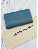 LOUIS VUITTON PORTE TRESOR INTERNATIONAL WALLET IN BLUE SUHALI LEATHER