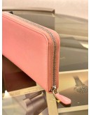 (BRAND NEW) PRADA PINK SAFFIANO LEATHER ZIP LONG WALLET -FULL SET-