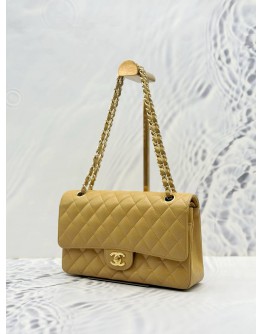 2006 CHANEL MEDIUM CLASSIC DOUBLE FLAP BAG IN SOFT BROWN CAVIAR LEATHER