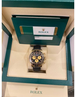 (UNUSED) 2019 ROLEX DAYTONA 18K 750 YELLOW GOLD REF 116518 OYSTERFLEX NEWMAN 40MM AUTOMATIC WATCH -FULL SET-