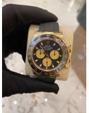 (UNUSED) 2019 ROLEX DAYTONA 18K 750 YELLOW GOLD REF 116518 OYSTERFLEX NEWMAN 40MM AUTOMATIC WATCH -FULL SET-