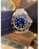 (LIKE NEW) 2018 ROLEX SEA-DWELLER DEEPSEA REF 126660 GRADIENT BLUE DIAL 44MM AUTOMATIC WATCH -FULL SET-