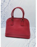 (UNUSED) PRADA HOT RED SAFFIANO LUX LEATHER HANDLE BAG 