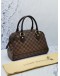 LOUIS VUITTON BROWN DAMIER EBENE CANVAS DUOMO HANDLE BAG 