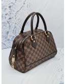 LOUIS VUITTON BROWN DAMIER EBENE CANVAS DUOMO HANDLE BAG 