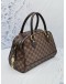 LOUIS VUITTON BROWN DAMIER EBENE CANVAS DUOMO HANDLE BAG 