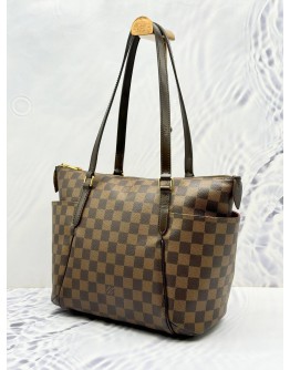 LOUIS VUITTON TOTALLY PM SHOULDER BAG IN BROWN DAMIER EBENE CANVAS