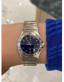 2011 OMEGA CONSTELLATION LADY BLUE DIAL 25MM QUARTZ WATCH