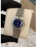 2011 OMEGA CONSTELLATION LADY BLUE DIAL 25MM QUARTZ WATCH