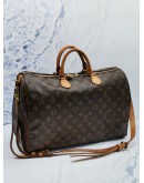 LOUIS VUITTON SPEEDY BANDOULIERE 40 BROWN MONOGRAM CANVAS WITH ADJUSTABLE STRAP 