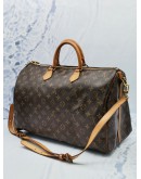 LOUIS VUITTON SPEEDY BANDOULIERE 40 BROWN MONOGRAM CANVAS WITH ADJUSTABLE STRAP 