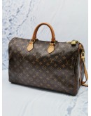 LOUIS VUITTON SPEEDY BANDOULIERE 40 BROWN MONOGRAM CANVAS WITH ADJUSTABLE STRAP 