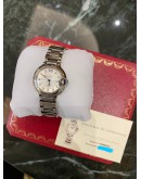 (LIKE NEW) 2023 CARTIER LADY BALLON BLEU DE CARTIER DIAMOND DIAL REF W4BB0029 28MM QUARTZ WATCH 