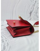 CHRISTIAN LOUBOUTIN MINI ELISA CALFSKIN LEATHER CROSSBODY BAG IN RED