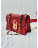 CHRISTIAN LOUBOUTIN MINI ELISA CALFSKIN LEATHER CROSSBODY BAG IN RED