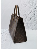 (BRAND NEW) 2024 MICROCHIP LOUIS VUITTON ON THE GO MM BROWN MONOGRAM CANVAS TOTE BAG -FULL SET-