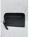 BOTTEGA VENETA INTRECCIATO LEATHER ZIPEED CLUTCH IN BLACK 