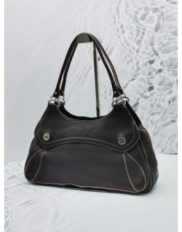 COLE HAAN BLACK LEATHER HOBO BAG 