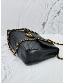 (SALE) CHANEL VINTAGE JUMBO SIGNLE FLAP BLACK LAMBSKIN LEATHER GOLD HARDWARE CHAIN SHOULDER BAG