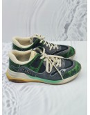 GUCCI ULTRAPACE TEJUS PRINTED SUEDE / CALFSKIN LEATHER SNEAKERS SIZE 8 