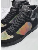 (LIKE NEW) LOUIS VUITTON IRIDESCENT LUXEMBOURG RIVOLI HIGH TOP SNEAKERS SIZE 8