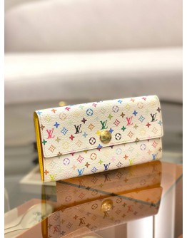 (LIKE NEW) LOUIS VUITTON MONOGRAM MULTICOLOR CANVAS LONG WALLET