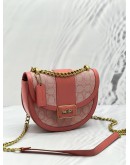 COACH ALIE SADDLE CROSSBODY BAG IN SIGNATURE CANVAS IN PINK 