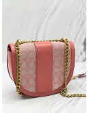 COACH ALIE SADDLE CROSSBODY BAG IN SIGNATURE CANVAS IN PINK 