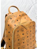 MCM SMALL DUKE BACKPACK IN BROWN VISETOS CANVAS 