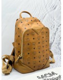 MCM SMALL DUKE BACKPACK IN BROWN VISETOS CANVAS 