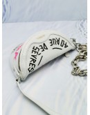 BALENCIAGA SOUVENIR GRAFFITI XXS LEATHER CHAIN SHOULDER BAG 