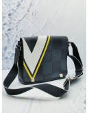 LOUIS VUITTON DISTRICT PM CROSSBODY BAG IN BLUE DAMIER COBALT CANVAS 