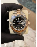 (UNUSED) 2020 ROLEX GMT-MASTER II ROOTBEER REF 126711CHNR HALF 18K 750 ROSE GOLD 40MM AUTOMATIC WATCH -FULL SET-