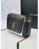 (UNUSED) 2023 YSL SAINT LAURENT MINI NOLITA IN LAMBSKIN LEATHER CROSSBODY BAG -FULL SET-