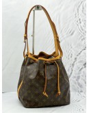 LOUIS VUITTON PETIT NOE BROWN MONOGRAM CANCAS BUCKET SHOULDER BAG 