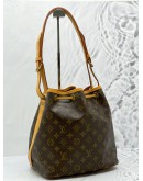 LOUIS VUITTON PETIT NOE BROWN MONOGRAM CANCAS BUCKET SHOULDER BAG 